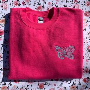 Butterfly Inspired Crewneck Sweatshirt